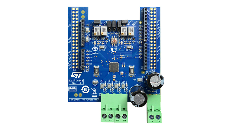 STMicroelectronics EVSPIN948 - front view of the board