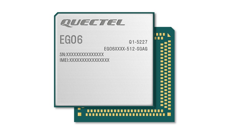 Quectel LTE-A EG06 series - front side of the module