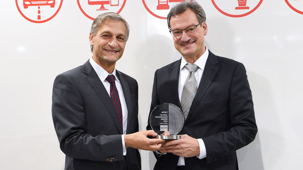 Avnet Silica receices award from ROHM at electronica 2018.