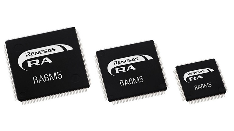 Renesas RA6M5 MCU in LQFP packages