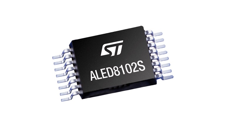 STMicroelectronics ALED8102S - top side of the chip