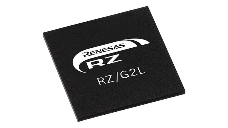 Top side of the Renesas RZ/G2L MCU