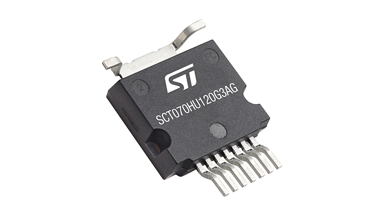 STMicroelectronics SCT070HU120G3AG - front side view of the MOSFET