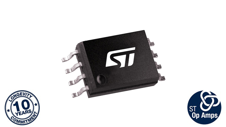 STMicroelectronics TSC102 - side view of the amplifier