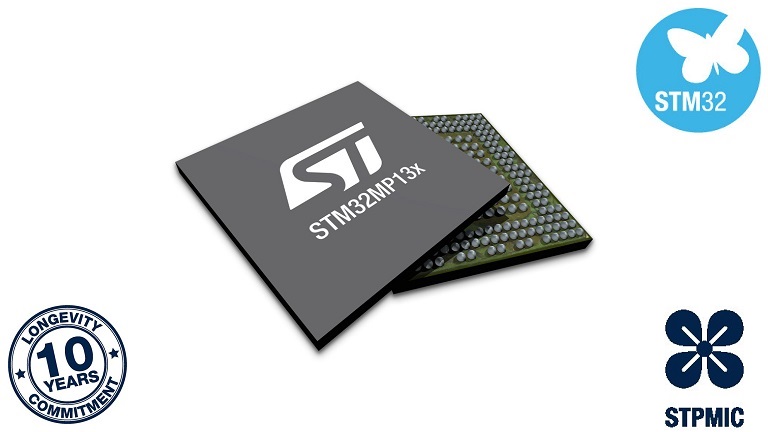 STMicroelectronics STM32MP13 MPU - front and back side