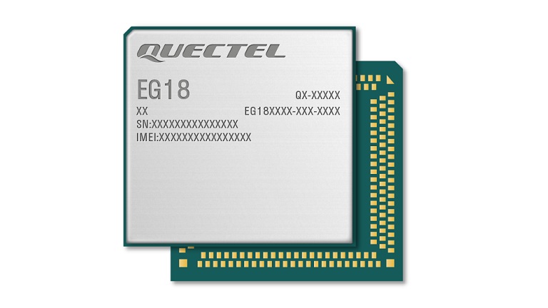Quectel LTE-A EG18 series - front side of the module