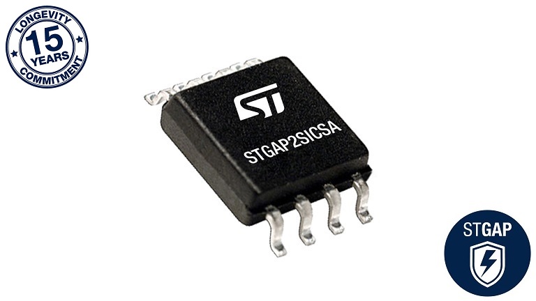 STMicroelectronics STGAP2SICSA - top side of the gate driver