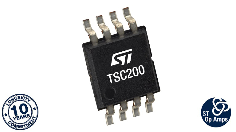 STMicroelectronics TSC200 - front side of the chip