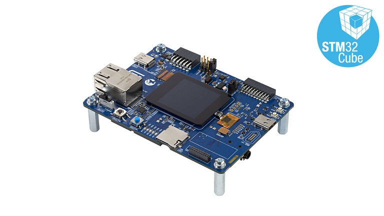 STMicroelectronics STM32H573I-DK  Board - sideview