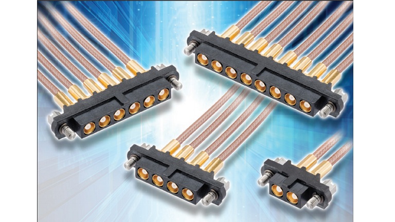 Harwin Datamate Ganged 50Ω Coax Wire-To-Board Connectors