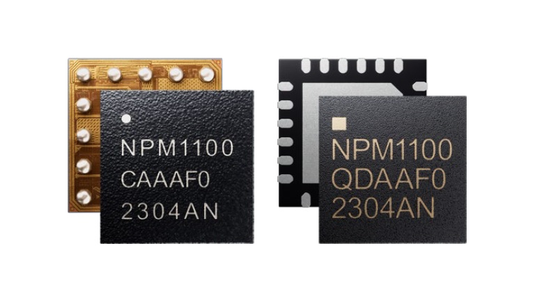 Nordic's nPM1100 PMIC in CAAAF0 and QDAAF0 packages