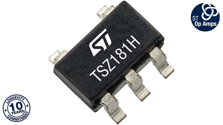 STMicroelectronics TSZ181H - front side of the chip