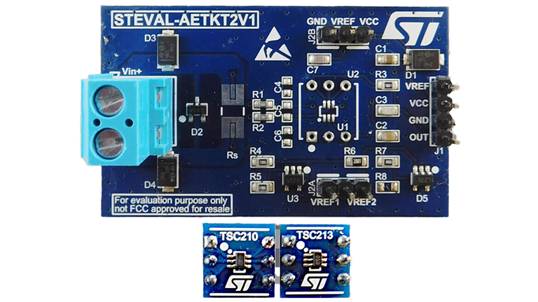 STMicroelectronics STEVAL AETKT2V1 - front side of the board