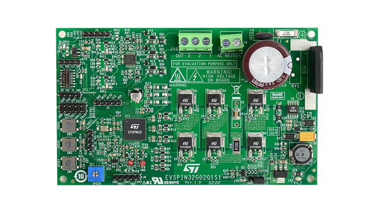 STMicroelectronics EVSPIN32G02Q1S1 - front side of the board