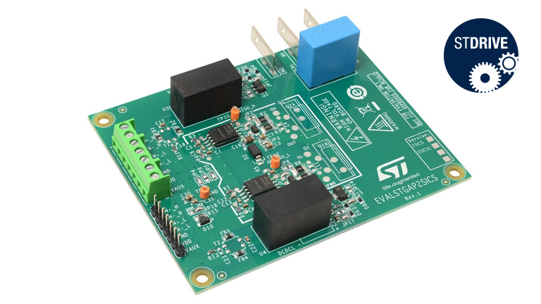Angle view of STGAP2SICSC Demonstration Board