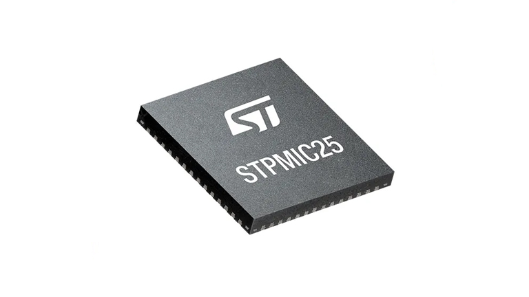 STMicroelectronics STPMIC25 - front side view of the PMIC