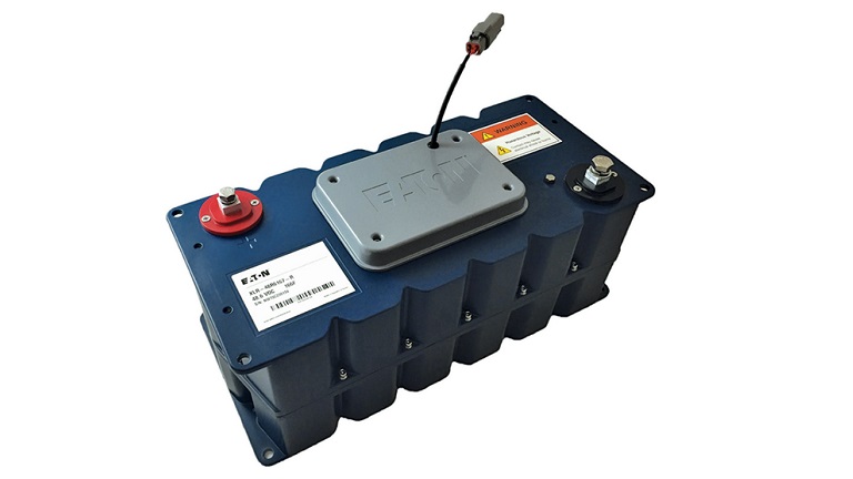 Eaton launched new XLR series with 48V supercapacitor module for high power, frequent charge/discharge systems in hybrid or electric vehicles, public transportation, material handling, heavy equipment, marine systems.