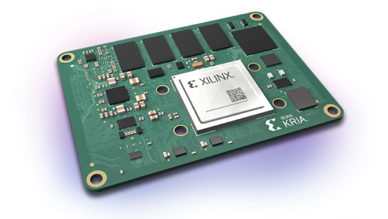 Top side of the Xilinx Kria K26