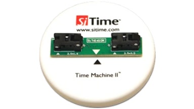 SiTime Time Machine II - top side of the MEMS oscillator programmer
