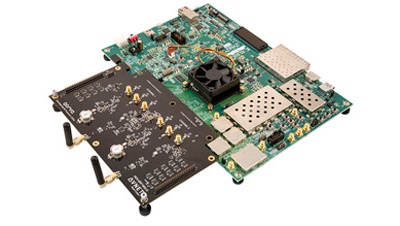 Top side of the RFSoC Gen1 Kit for LTE from Xilinx