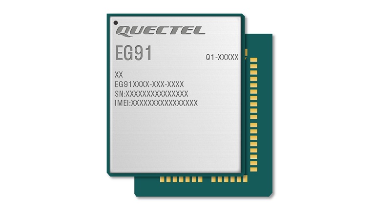 Quectel LTE EG91 series - front side of the module