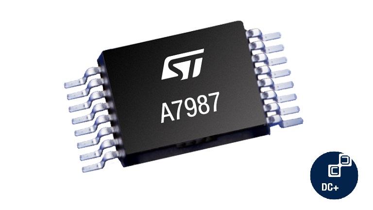 STMicroelectronics A7987 - front side of a regulator 