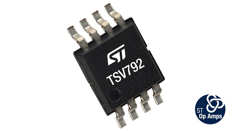 STMicroelectronics TSV792 op amp - top side
