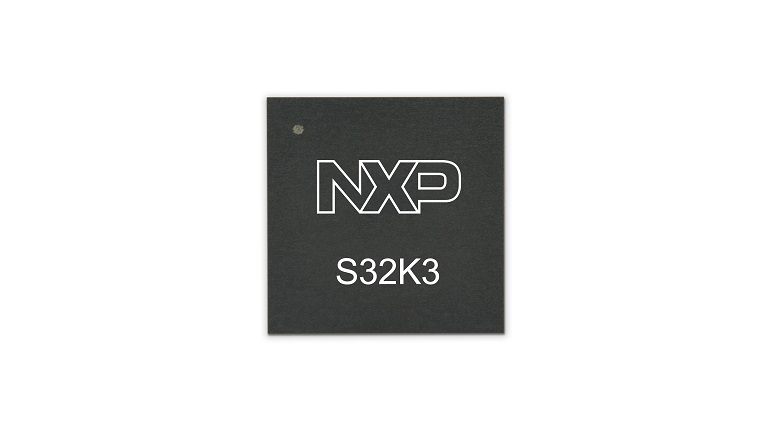 NXP S32K3 - front side of the MCU chip