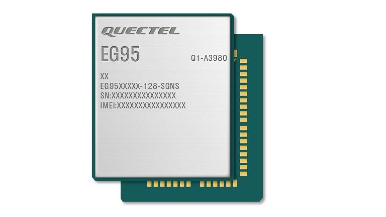 Quectel LTE EG95 series - front side of the module
