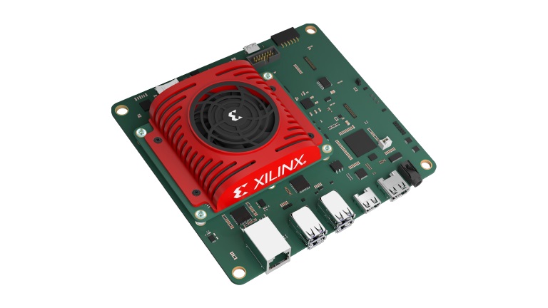 Xilinx Kria KV260 Vision AI Starter Kit - top side of the board