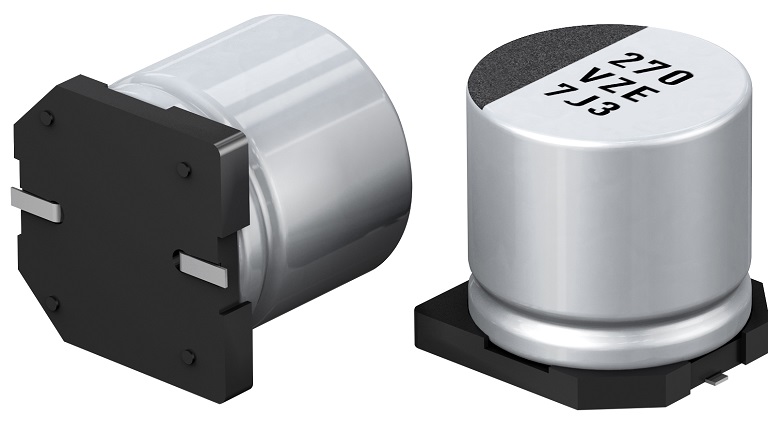 Panasonic EEH-ZE series Hybrid Aluminium Electrolytic ultra high temperature Capacitors Avnet Abacus Panasonic EEH-ZE series Hybrid Aluminium Electrolytic ultra high temperature Capacitors Avnet Abacus