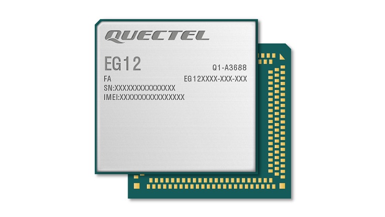 Quectel LTE-A EG12 series - front side of the module