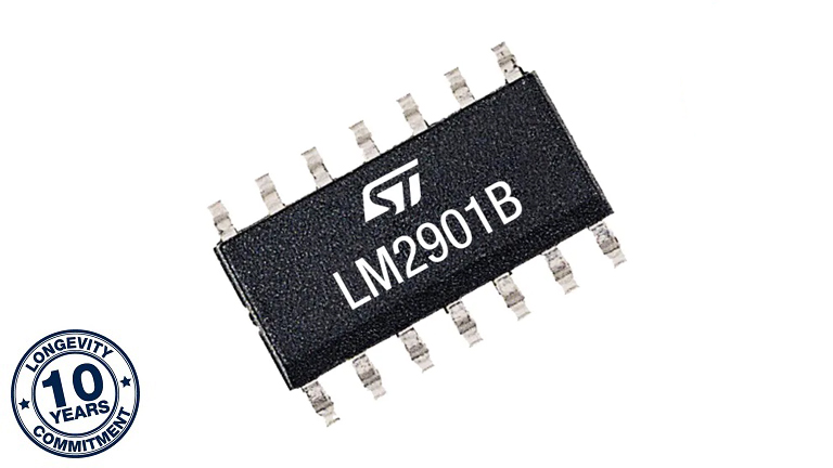STMicroelectronics LM2901B - front side view of the comparator