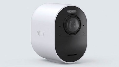 Angled view of the Arlo camera