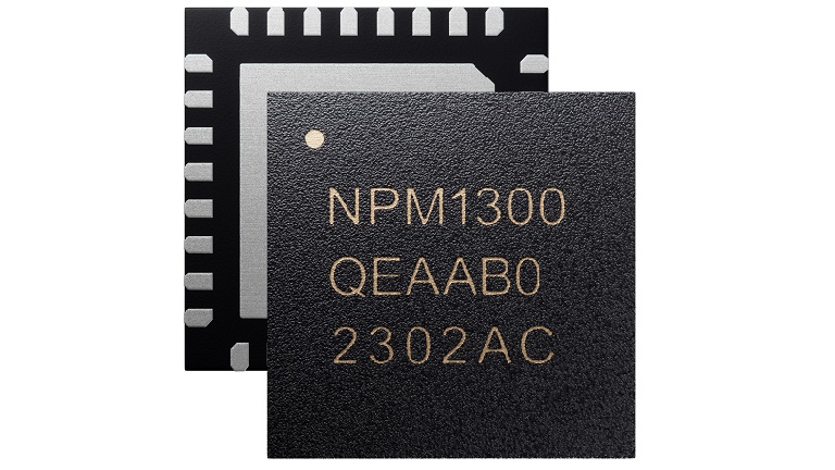 Nordic Semiconductor nPM1300 PMIC top and back side of chip
