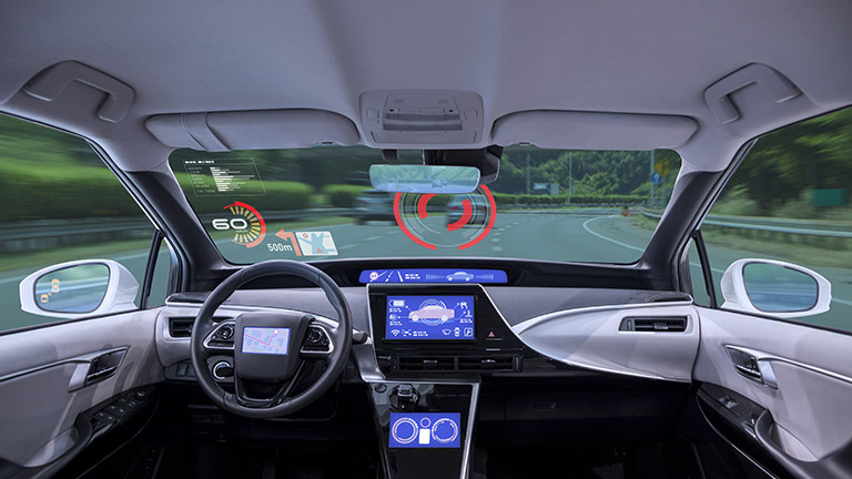 Autonomous car view