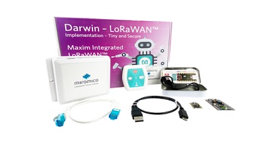 Maxim Darwin LoRaWAN Starter Kit content unboxed