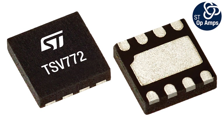 ST's TSV772 op-amp - front and back side