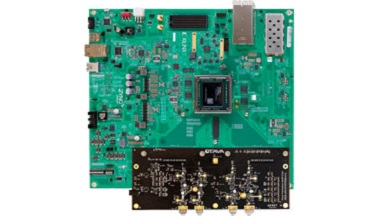 Xilinx RFSoC Gen3 Kit for mmWave - top side of the board