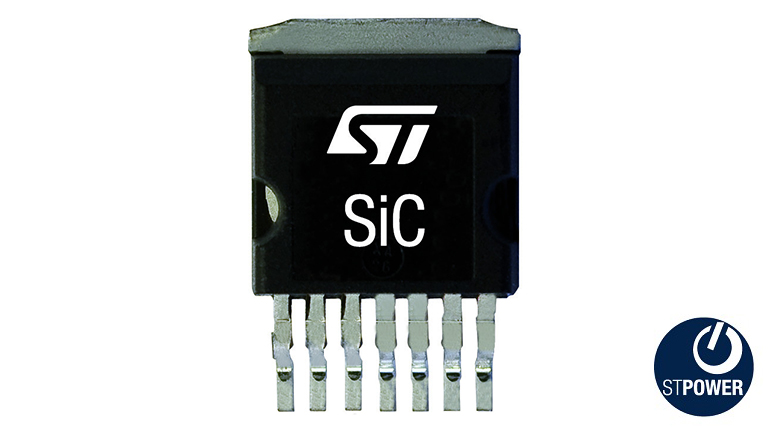Front view of the SiC MOSFET