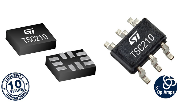 STMicroelectronics TSC210 in different packages