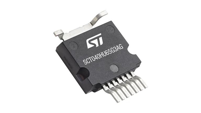 STMicroelectronics SCT040HU65G3AG - front side of the Power MOSFET