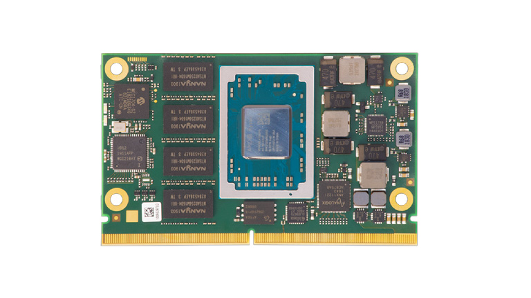 Front side of TRIA SM2S-RYZ Compute Module