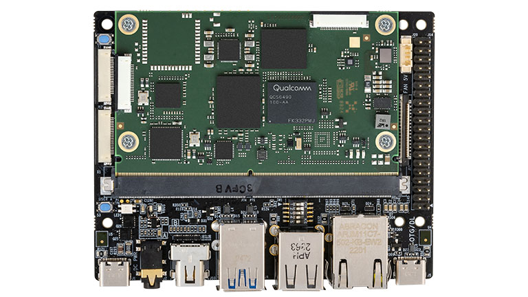 Avnet QCS6490 Vision-AI Development Kit - front side of the development kit