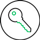 Icon of a key