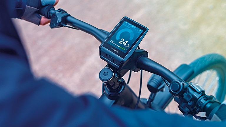 Photo of bicycle with smart technology screen   