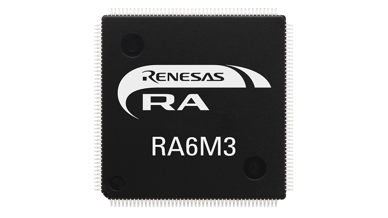 Top view of Renesas RA6M3