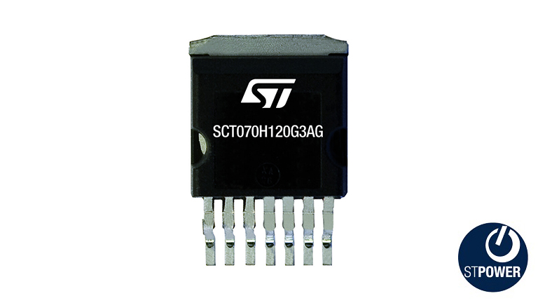STMicroelectronics SCT070H120G3AG - front side of the SiC power MOSFET