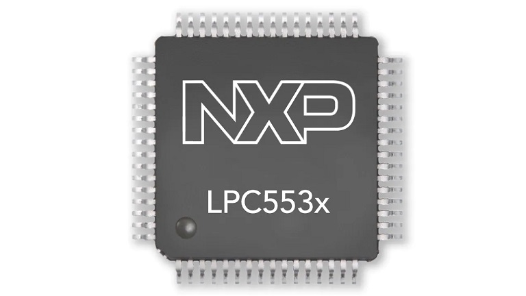 NXP LPC553x/S3x - front side of the chip 
