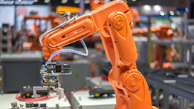 Industrial robot performing task